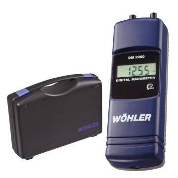Wöhler DM 2000 digital manometer kit with carrying case