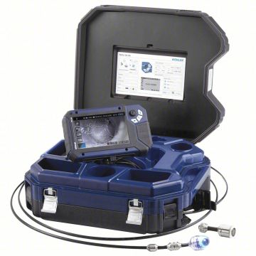 Wöhler VIS 700 PLUS HD Inspection Camera with 7 in monitor, 100 ft push rod, and dual camera heads in case