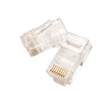 Eclipse Tools Pro'sKit Premium Modular Plugs - 8P8C Cat5e Round Solid Cable (50 pcs)