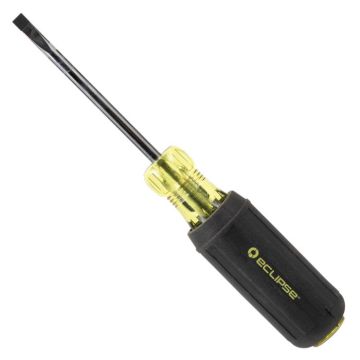 Eclipse Tools Pro'sKit Flat Blade Rubber Grip Screwdriver 3/16 x 3"