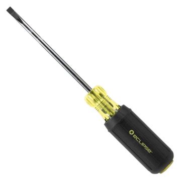 Eclipse Tools Pro'sKit Flat Blade Rubber Grip Screwdriver 3/16 x 4"