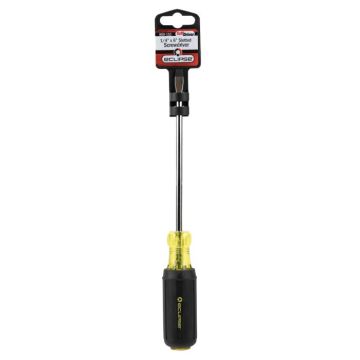  Eclipse Tools Pro'sKit Flat Blade Rubber Grip Screwdriver 1/4 x 6"