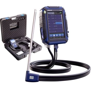 Wöhler A 450 L Combustion Analyzer Advanced Set 8177 with probe, hoses, printer, and case