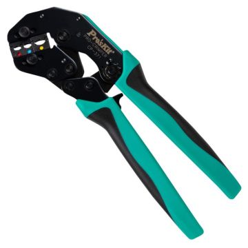 Eclipse Tools Pro'sKit CrimPro Crimper for Red, Blue, Yellow Insulated Terminals AWG 22-10