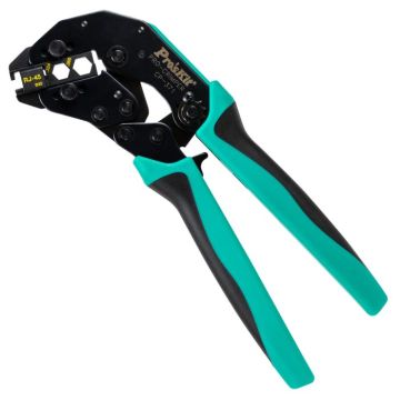 Eclipse Tools Pro'sKit CrimPro Crimper with Combo-Die for CATV and RJ45 Plugs