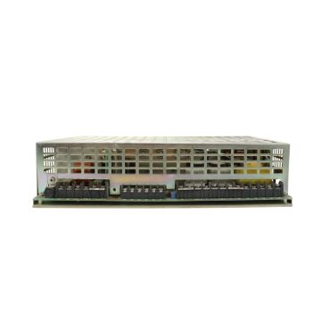 ABB P350/702 power supply rear and terminal-side view with labeled multi-output AC to DC configuration