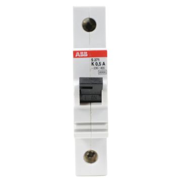 ABB S271-K0.5A 1-pole 0.5A K-curve miniature circuit breaker 230/400V 6kA