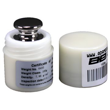 Adam Equipment ASTM 0 100g Weights Data Sheet Product View