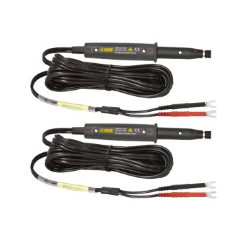 AEMC 2118.78 10A spring-loaded Kelvin probes with 20 ft leads and spade lug terminals