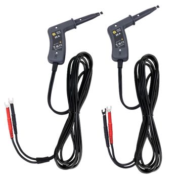 AEMC 2118.84 spring-loaded 25A Kelvin probe set with 10.33 ft leads for low-resistance micro-ohmmeter testing