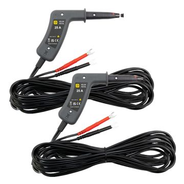 AEMC 2118.85 25A Kelvin Probes with spring-loaded pistol grips and 20 ft leads