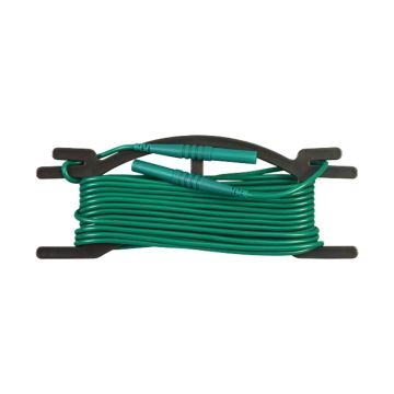 AEMC 2135.78 green 5 m extension lead on H reel with 4 mm safety banana plug compatibility