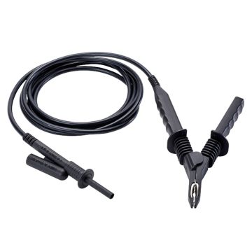 AEMC 2151.41 45 ft 15kV black guard test lead with integral clip for Models 6550 and 6555