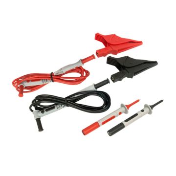 AEMC 2152.10 Utility Test Lead Kit #1 with silicone-insulated safety leads, alligator clips, and pencil probes