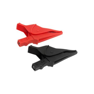 AEMC 2152.16 screw-on alligator clip set with red and black clips rated 1000V CAT IV