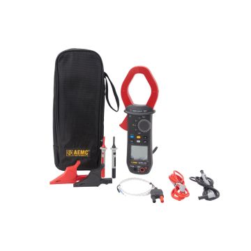 New AEMC 603 TRMS Clamp-On Meter, 3000A AC/DC with True InRush® – CAT IV 1000V Full Kit