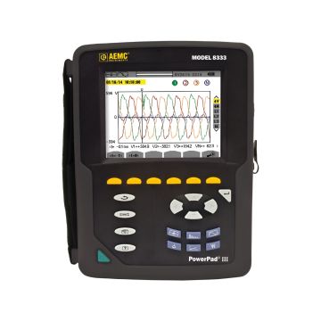 AEMC PowerPad III Model 8333 Power Quality Analyzer
