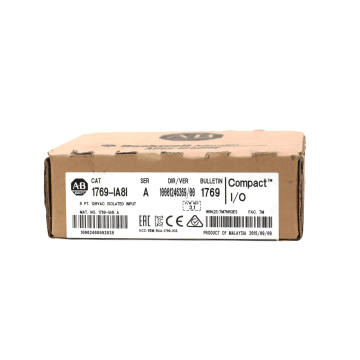 Packaging label of Allen-Bradley 1769-IA8I Compact I/O 8-Channel Isolated AC Input
