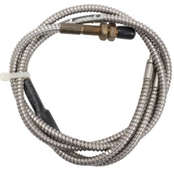 Allen-Bradley 43GR-TBB25SL glass fiber optic diffuse sensing cable with brass threaded tip and stainless steel conduit product view