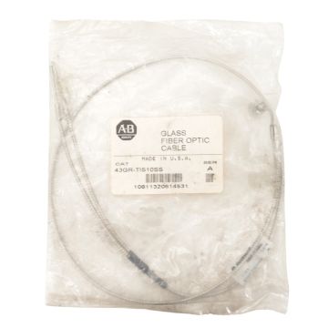 Allen-Bradley 43GR-TIS10SS glass fiber optic cable in sealed labeled bag