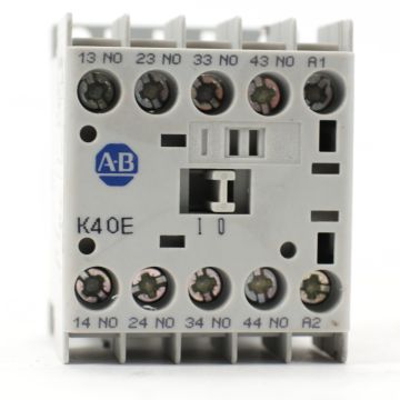 Allen-Bradley 700-K40E-* Series B control relay with 4 normally open contacts and screw terminals