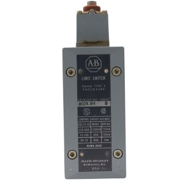 Allen Bradley 802X-B4 Watertight Limit Switch Top Push Rod Product View