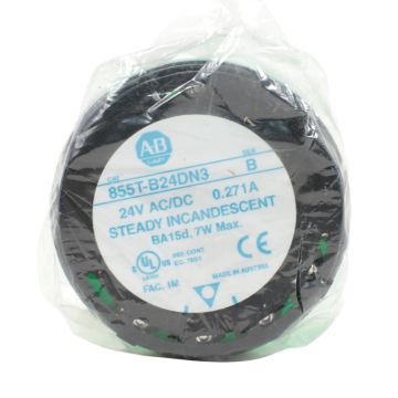 Allen-Bradley 855T-B24DN3 green 70 mm steady incandescent stack light module
