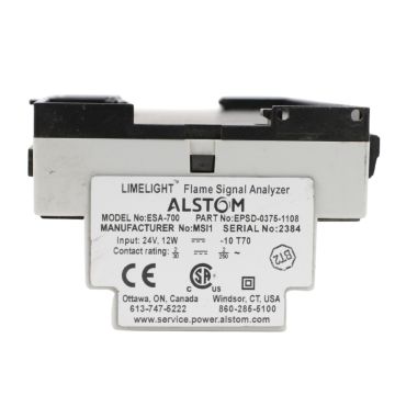 Alstom ESA 700 Flame Signal Analyzer Product View
