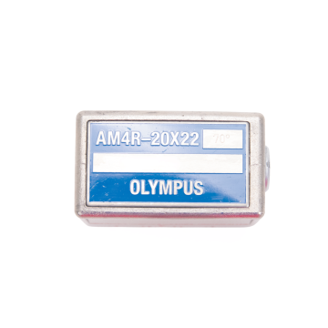 Olympus AM4R-20X22-70 4 MHz 20x22 mm angle beam shear wave ultrasonic probe, 70 degree in steel, Atlas Series, right angle LEMO 1 connector – Certified by Cartoli – Call 1-833-322-7865 Model