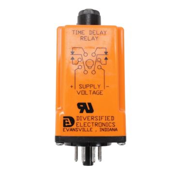 ATC TDH-120-ALA-100 delayed interval time delay relay with adjustable dials and octal plug-in base product view