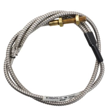 Banner BT23S bifurcated glass fiber optic cable with stainless steel monocoil sheathing and threaded sensing tip product view