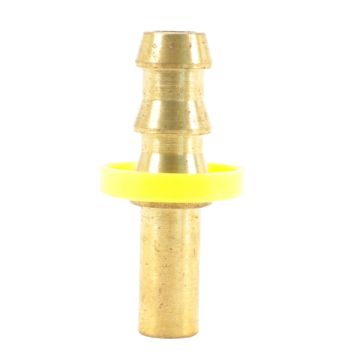 Brass 294-06-06 3/8 inch hose barb to rigid tube shank straight fitting