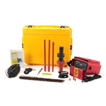 Buckleys Dry Roof Pro DRP01 flat roof leak detector kit with case, carry bag, and accessories