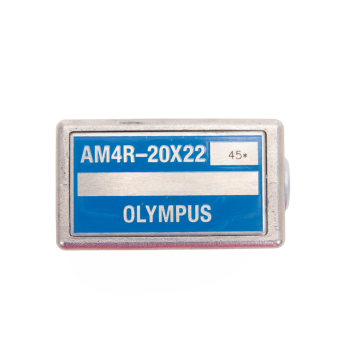 Olympus AM4R-20X22-45 4 MHz 20x22 mm angle beam shear wave ultrasonic probe, 45 degree in steel, Atlas Series, with right angle LEMO 1 connector – Certified by Cartoli – Call 1-833-322-7865 Model