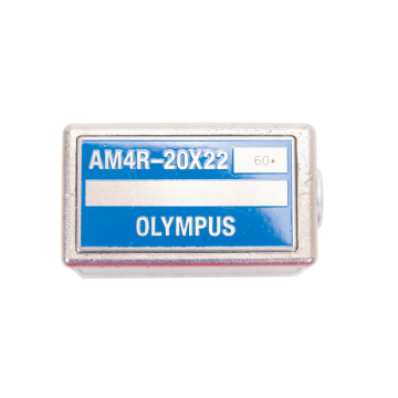 Olympus AM4R-20X22-60 4 MHz 20x22 mm angle beam shear wave ultrasonic probe with 60 degree angle in steel, Atlas Series, right angle LEMO 1 connector – Certified by Cartoli – Call 1-833-322-7865