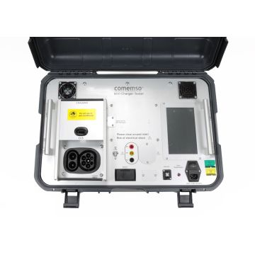 comemso Mini-Charger-Tester HW Rev3.4 CCS CHAdeMO EVSE tester front faceplate