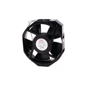 ETRI 148VK0282072 axial AC cooling fan, 115V 50/60Hz, thermally protected, front facing
