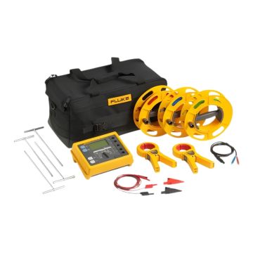 Fluke 1625 2 Earth Ground Tester Kit with Clamps and Stakes