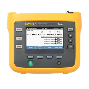 Fluke 1734 EUS Three Phase Energy Logger with Flexible Current Probes