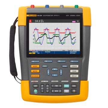 Fluke 190 204 III ScopeMeter Oscilloscope Probes Battery Product View