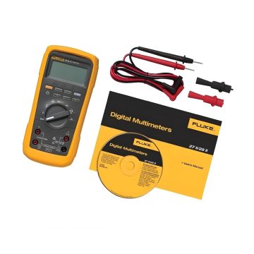 Fluke 27 II Rugged Digital Multimeter IP67 Test Leads