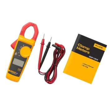 Fluke 302 Plus Digital Clamp Meter Test Leads Product View