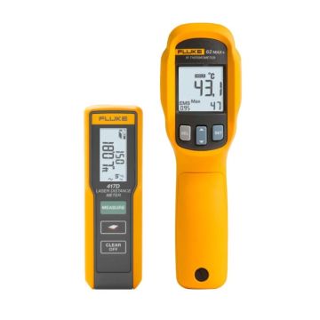 Fluke 417D 62 MAX Plus Laser Distance Meter Infrared Thermometer Kit Product View