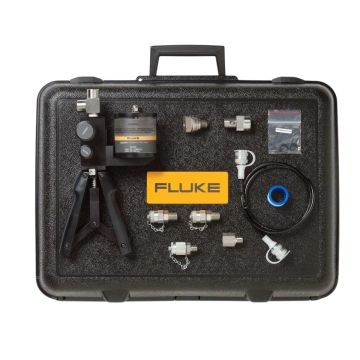 Fluke 700HTPK2 Premium Hydraulic Test Pressure Kit Hand Pump Hoses Hard Case