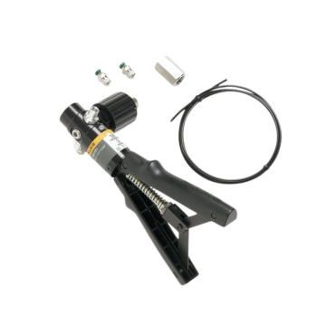 Fluke 700PTP-1 pneumatic test and vacuum pump rated to 600 psi with dual 1/4 in NPT ports