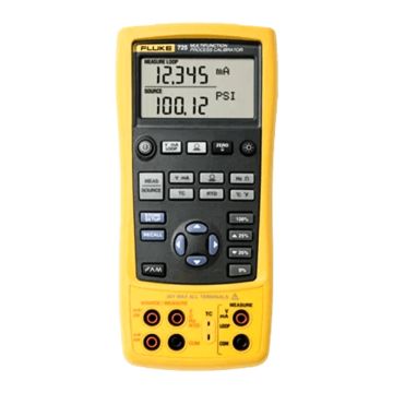 Fluke 725 Multifunction Process Calibrator with Test Leads and Alligator Clips