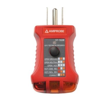 Amprobe ST 102B Receptacle Tester with GFCI