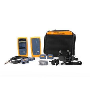 Fluke Networks DSX2-8000 CableAnalyzer copper cable certifier complete kit with Versiv 2 testers and accessories
