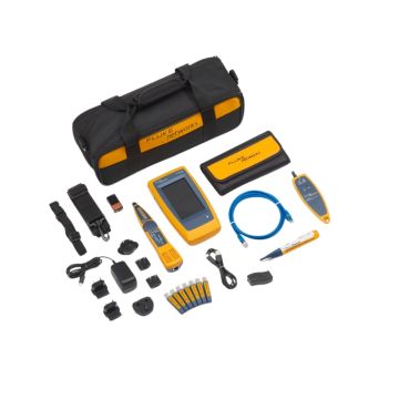 Fluke LIQ DUO VFL LFD LinkIQ Cable Network WiFi Tester Kit with VisiFault FiberLert Intellitone Probe