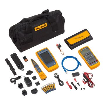 Fluke LIQ-KIT-87-5 Electrical & Network Troubleshooter Kit with LinkIQ tester and 87V multimeter